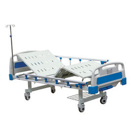 Letto di ospedale elettrico del letto medico elettrico manuale di 2 manovelle con piegare le battagliole