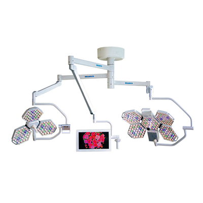 Tre sistemi di illuminazione chirurgici medici montati soffitto del braccio con il registratore dell'esposizione